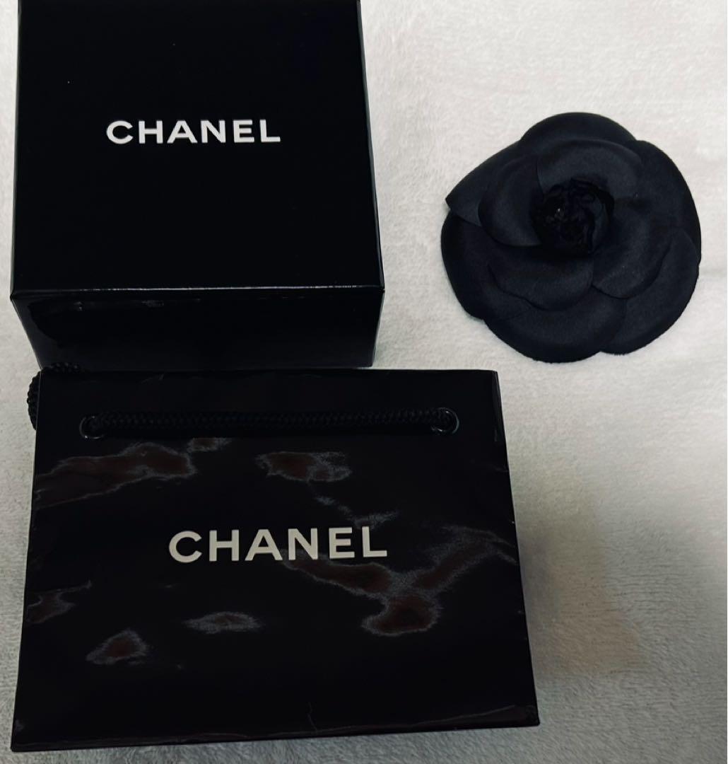 【CHANEL】シャネル◆花モチーフ◆カメリア ◆ブラック◆コサージュ