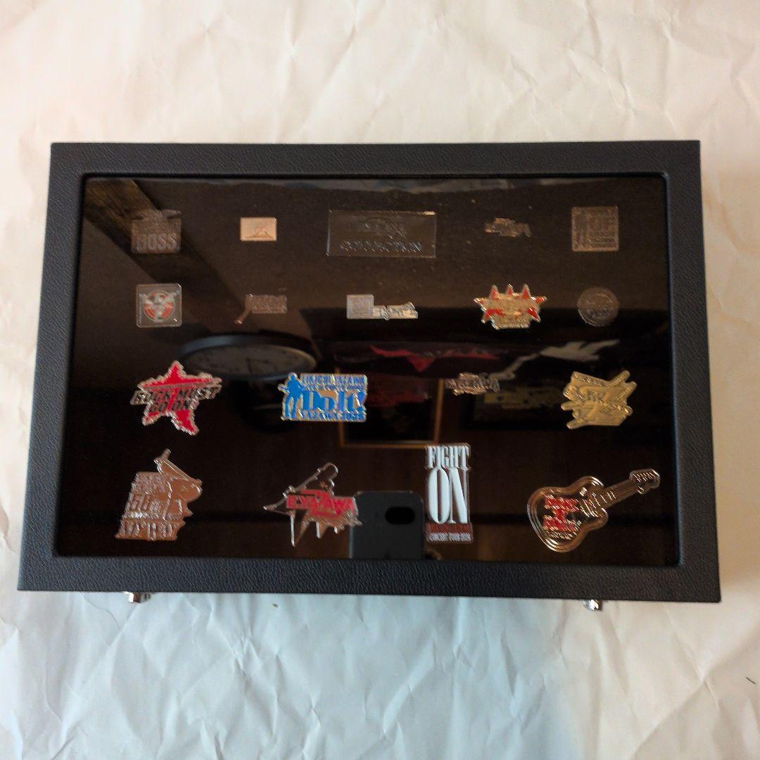 ひろ　矢沢永吉さん　ピンバッチ１８個　ケ−ス入り 未使用に近い　最終値下げ