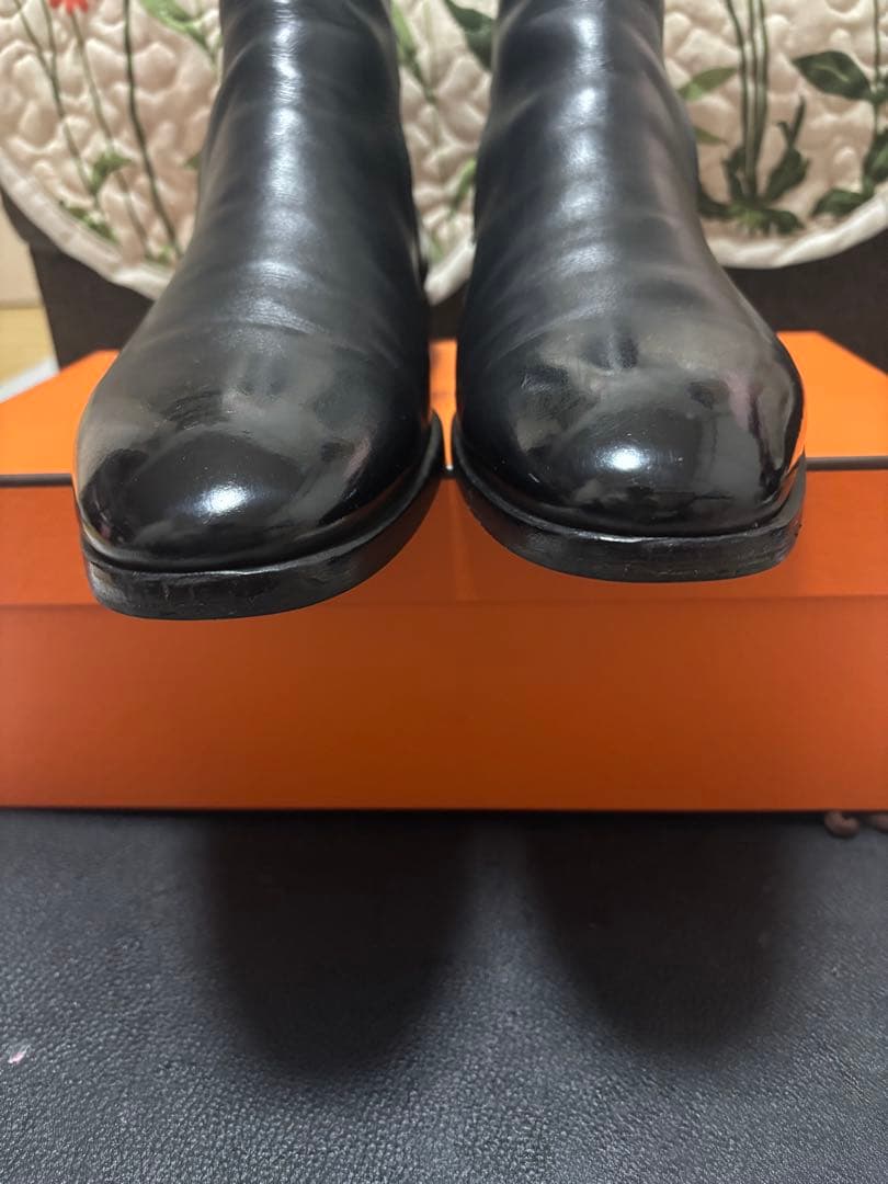 エルメス　HERMES ジョッパーブーツ　ブラック