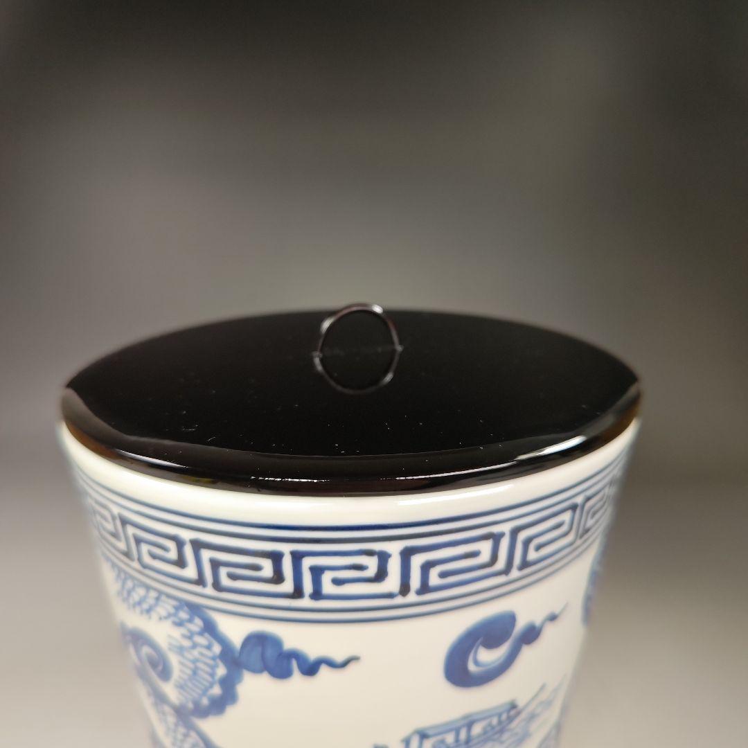 イ517 水指『平安　富田静山造』『染付　雲堂水指　共箱』茶道具