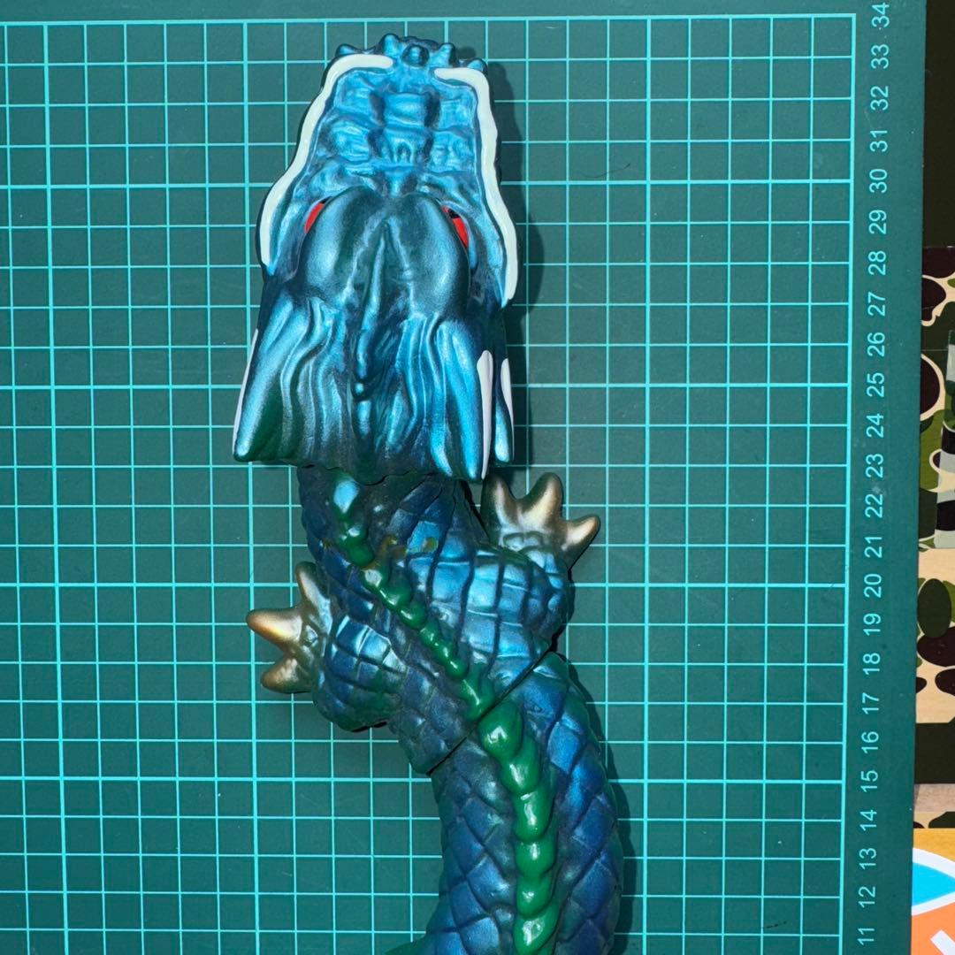 M1号　マンダ　第一期　緑　ピンク　蓄光版スタンダードサイズ　ソフビ　3体