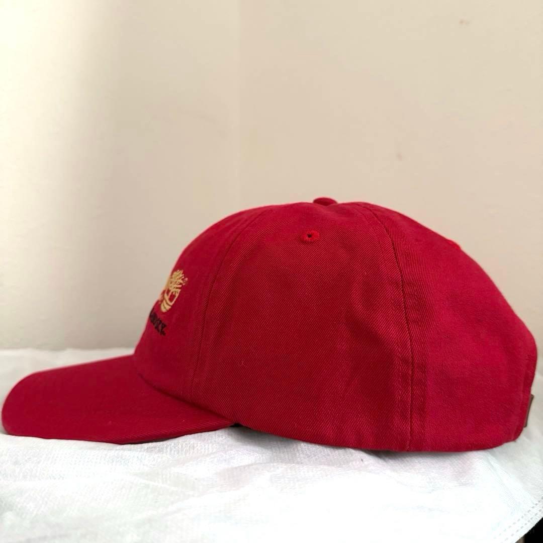美品‼️シュプリーム ティンバーランド キャップ レッド 希少 コラボ 革ベルト