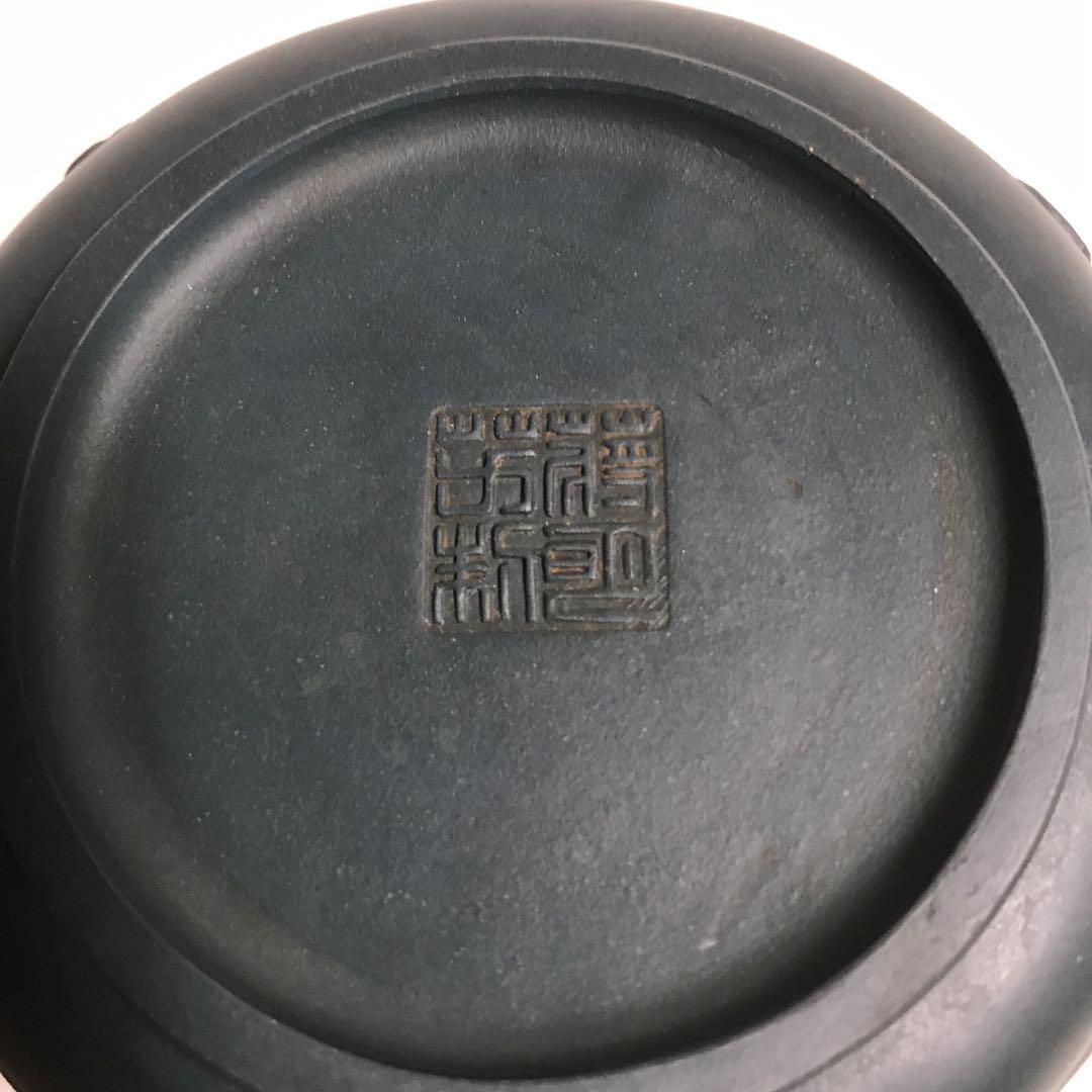 宜興緑泥蓮形急須