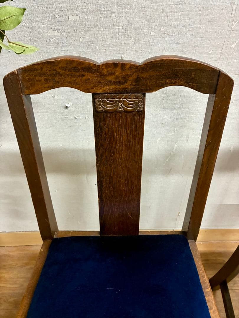 管430☆送料無料☆イギリス製☆アンティーク☆バルボスレッグ☆ダイニングチェア