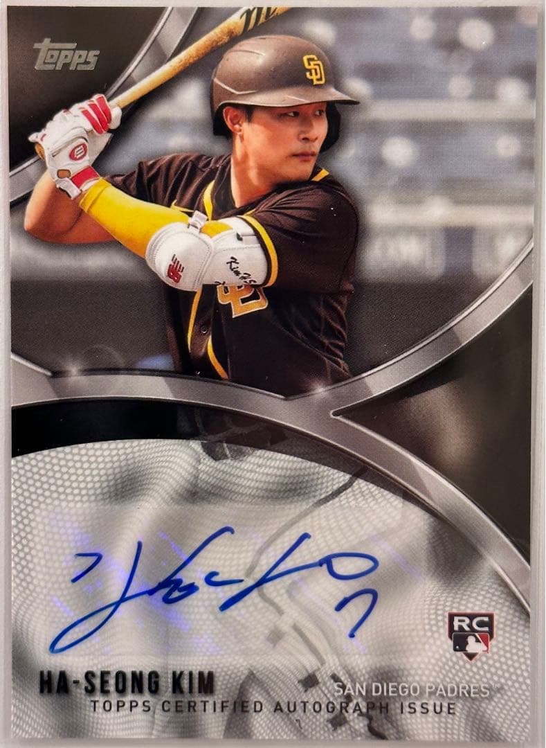 【送料込】 直筆サイン Topps 金 河成 キム・ハソン カード 25シリ