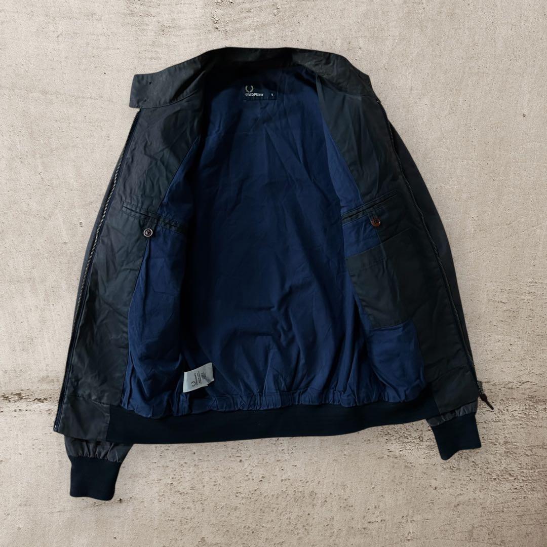希少FRED PERRYスウィングトップドリズラーハリントンジャケット短丈古着