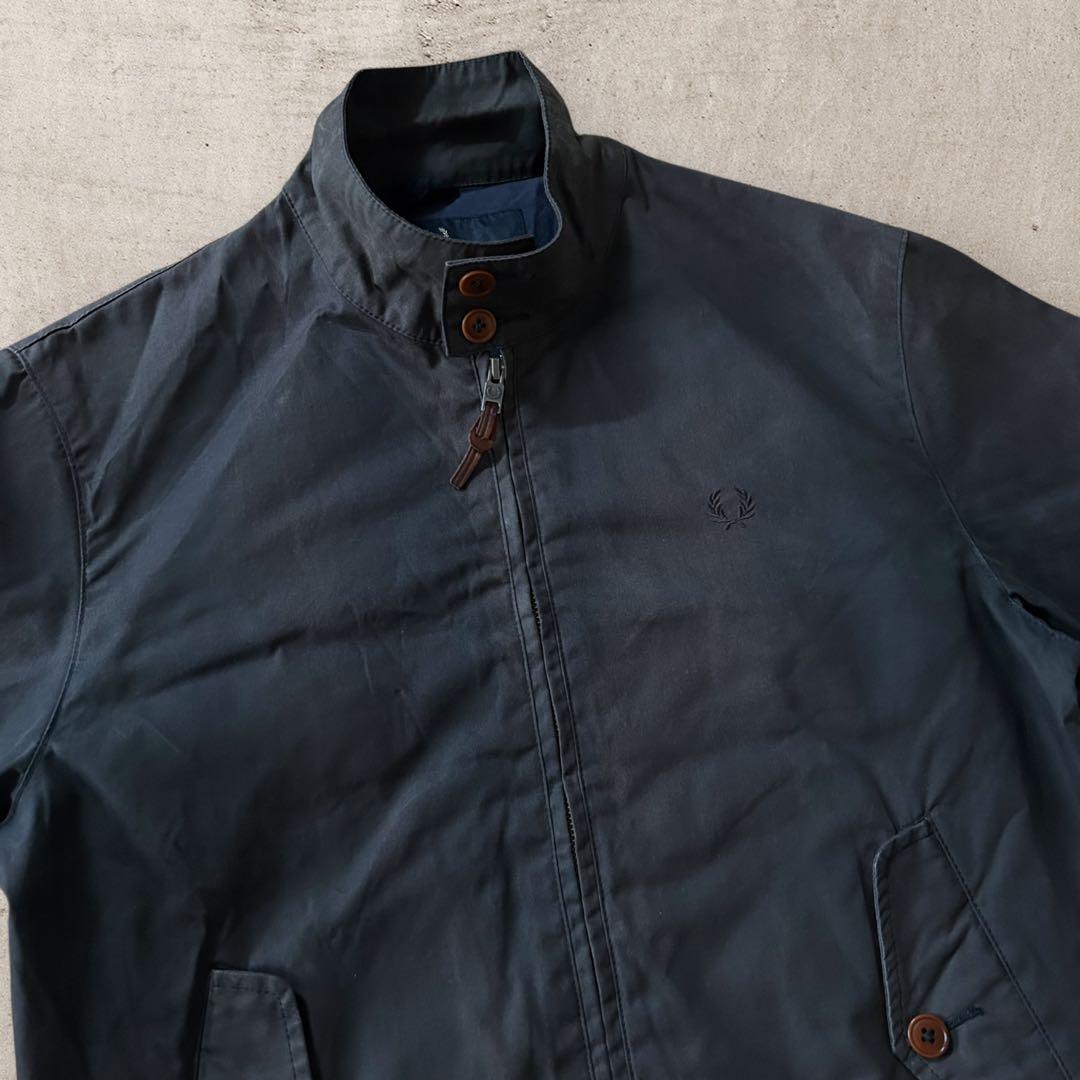 希少FRED PERRYスウィングトップドリズラーハリントンジャケット短丈古着