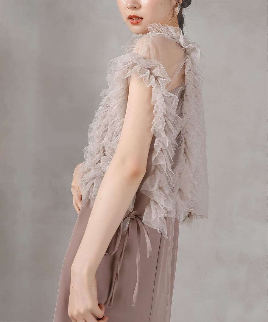 イ★新品タグ付き★et.UNiVER Frill bigshiape setup