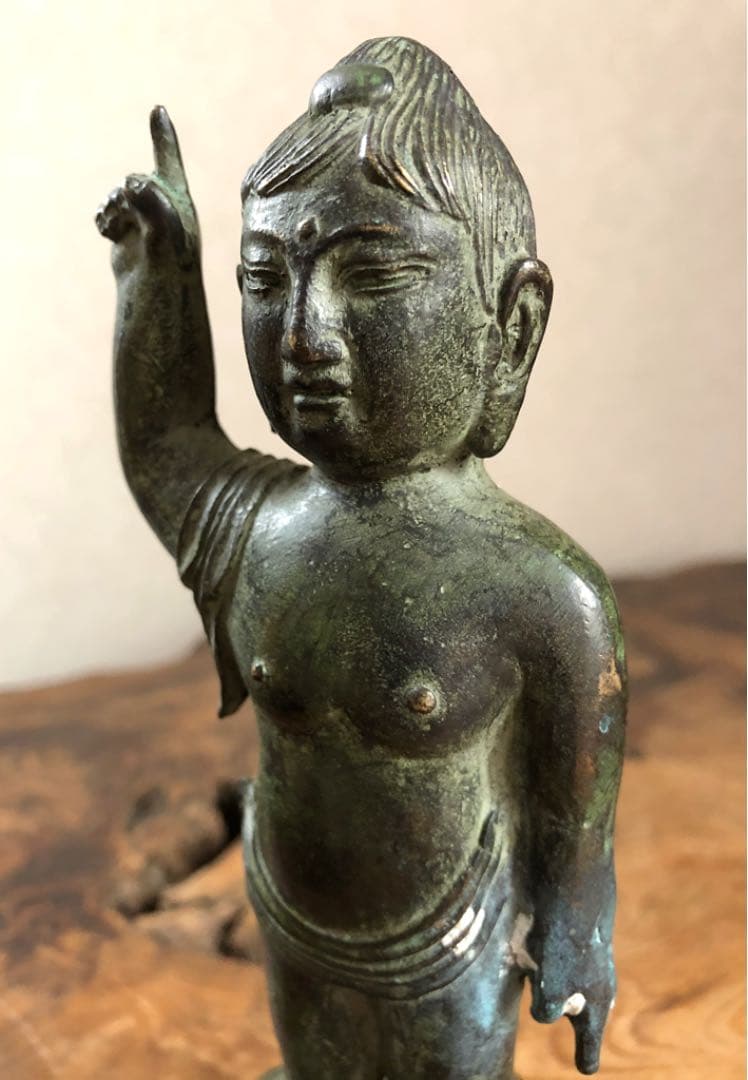仏教美術 古銅 誕生仏 釈迦如来 仏像