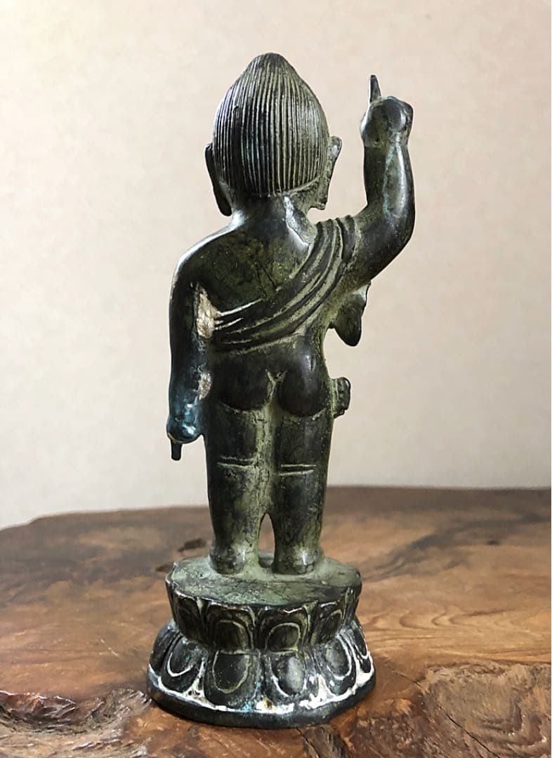 仏教美術 古銅 誕生仏 釈迦如来 仏像