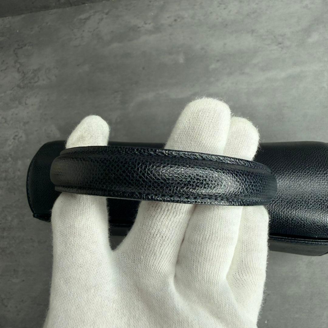 【極美品】土屋鞄 フォーマルバッグ フラップ クラシックハンド ダークネイビー