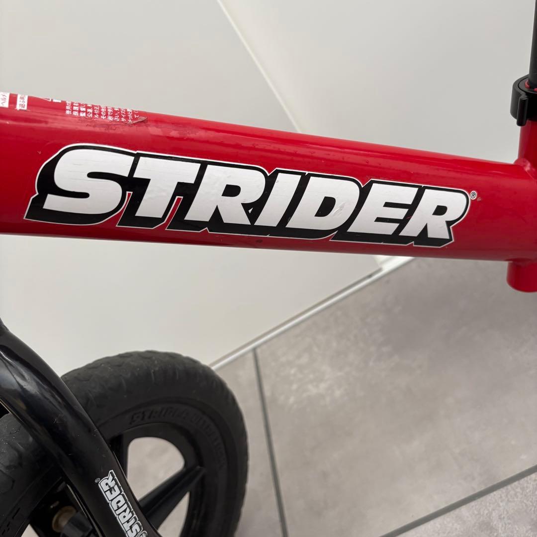 【美品】STRIDER 12 バランスバイク 赤　スポーツタイプ　レッド