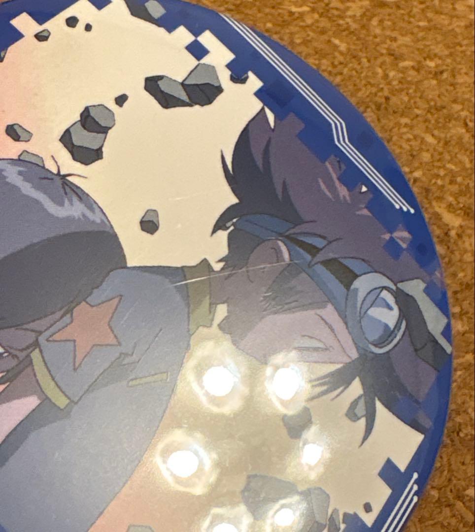 デジモン　20周年記念　ドでか缶バッジ　八神太一　　　 八神ヒカリ　無印