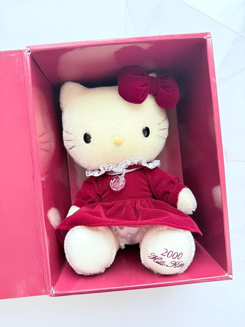 ハローキティ 2000年ミレニアムモヘアドール モヘア ネックレス 箱入り