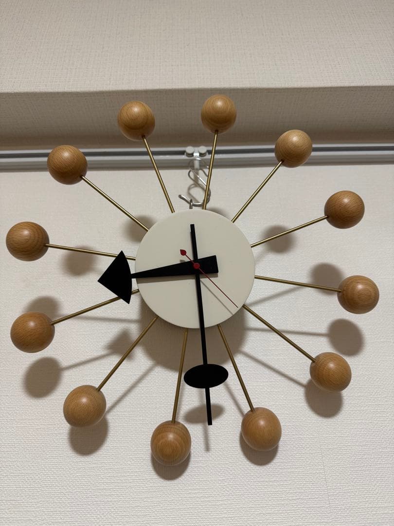 インテリア時計 e Nelson Vitra Ball Clock beech