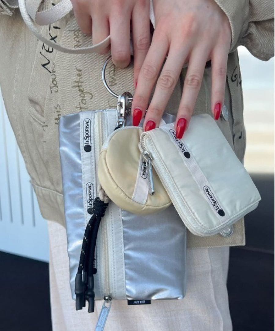 即完品 LeSportsac×Ameri Multi Pouch シルバー