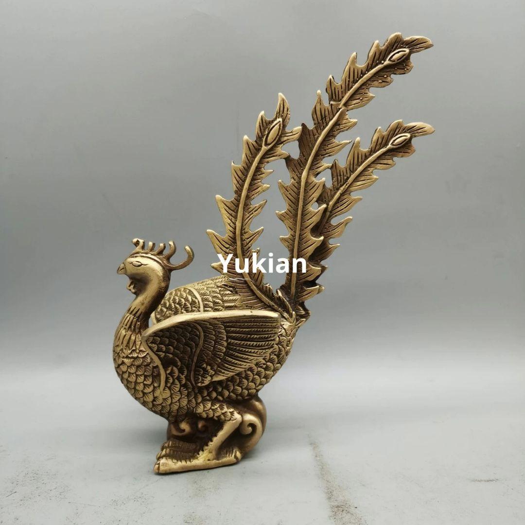 鳳凰 置件 朱雀 置物 金属 工芸品 銅器 装飾品 美術品