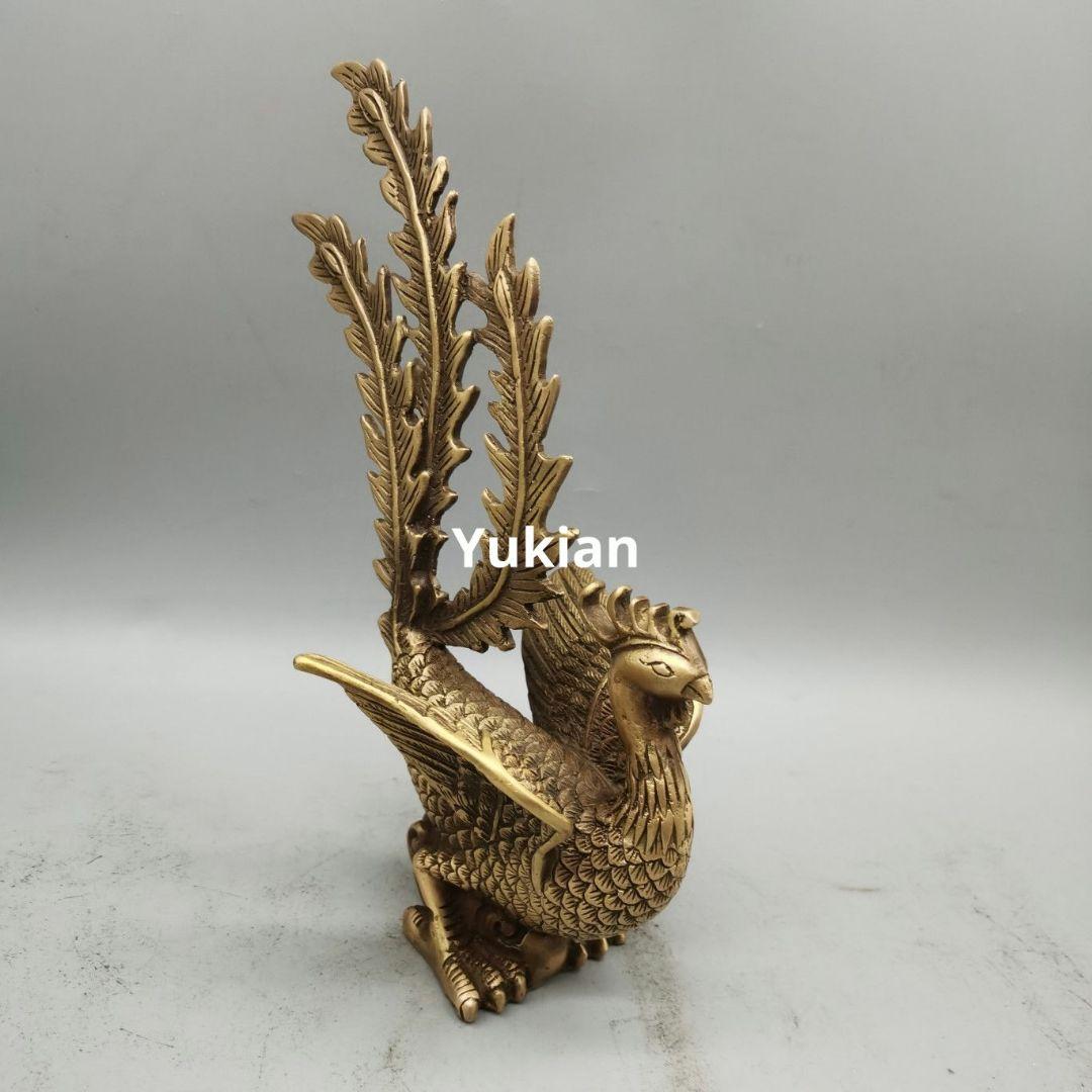 鳳凰 置件 朱雀 置物 金属 工芸品 銅器 装飾品 美術品