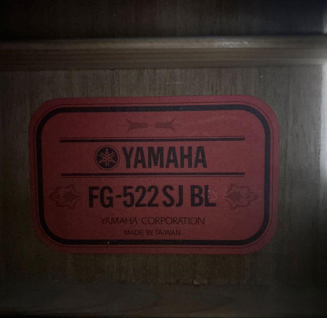 ヤマハ　FG522SJ BL アコギ　赤ラベルFGシリーズ　美品　ギグケース付