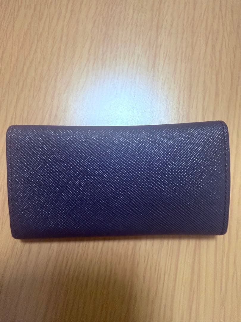 ブラックレーベルクレストブリッジ　キーケース　ネイビー　バーバリー