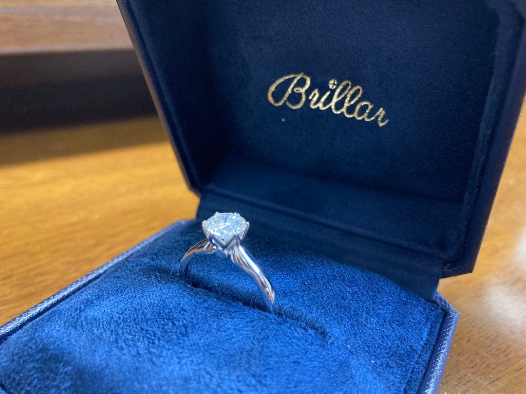 ブリジャール モアサナイト リング 指輪 1カラット　ピンクサファイア 14号