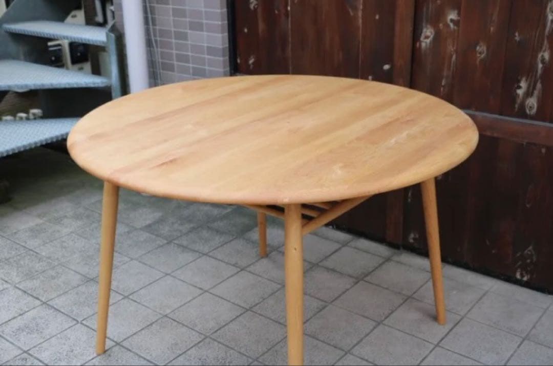 【MOMO NATURAL/モモナチュラル】円形ダイニングテーブル 110センチ