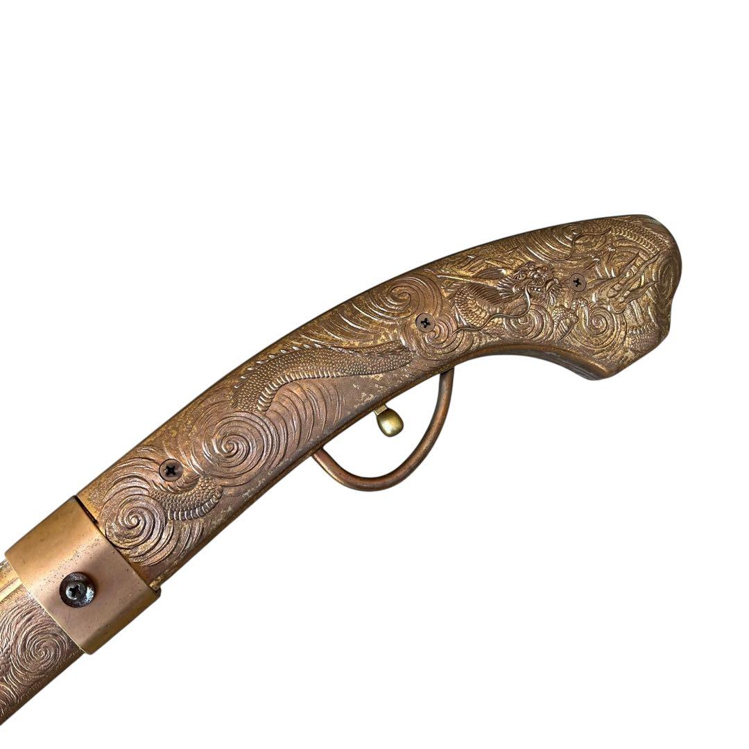 古式銃 火縄銃 装飾銃 アンティーク調 金属製 全長110cm インテリア