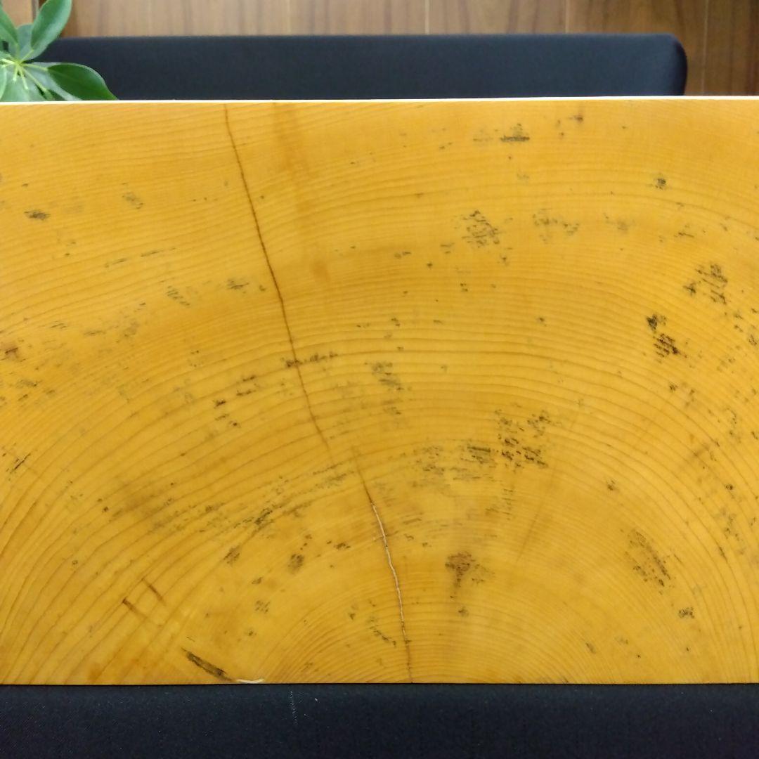 【国産　本榧　5寸碁盤　木表　脚なし】