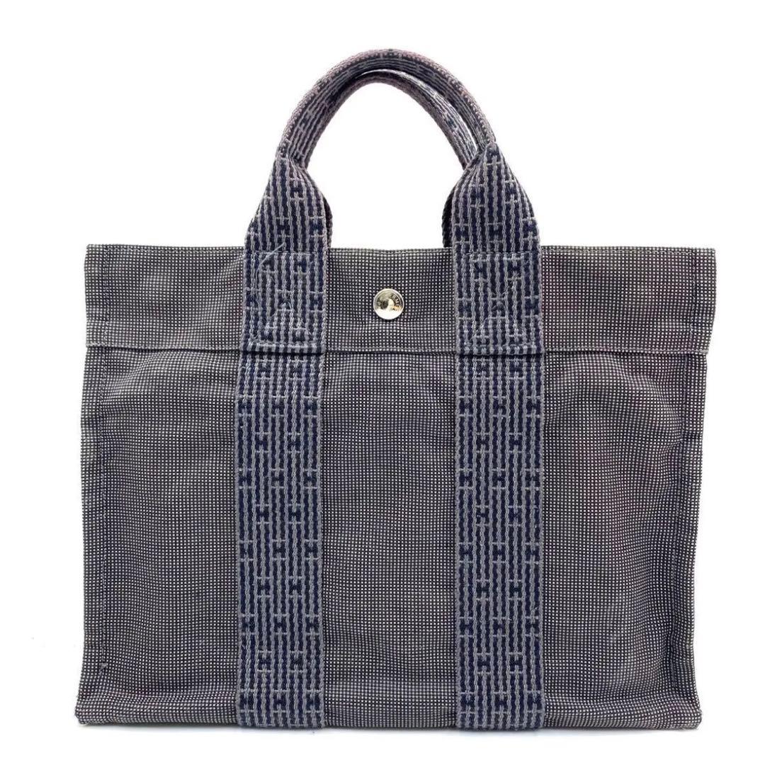 エルメス◎HERMES フールトゥ ハンドバッグ PM エールライン グレー 灰