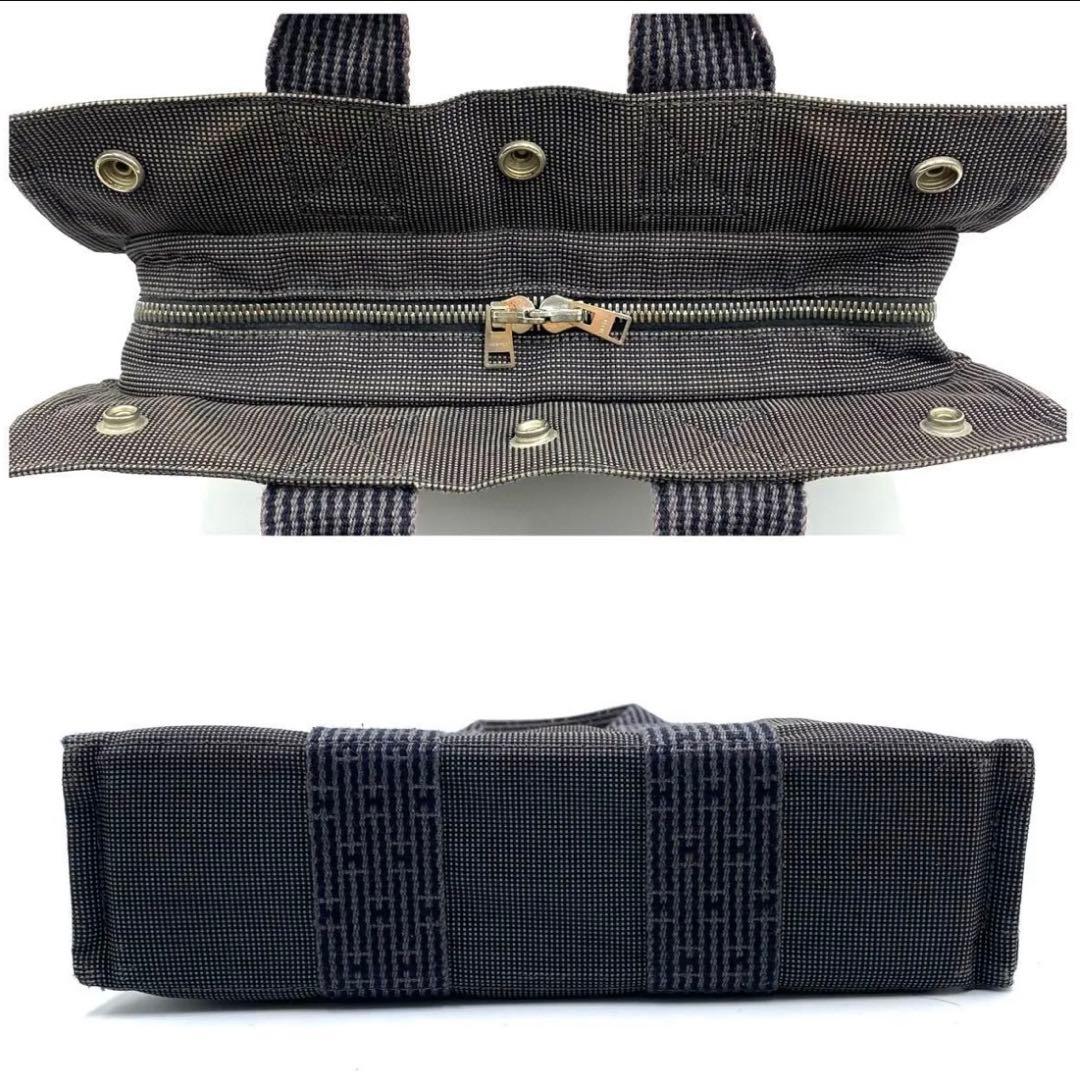 エルメス◎HERMES フールトゥ ハンドバッグ PM エールライン グレー 灰