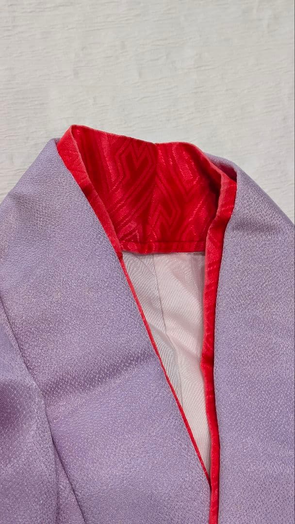 7歳　レトロ薄紫鼓　七五三　お着物・帯セット