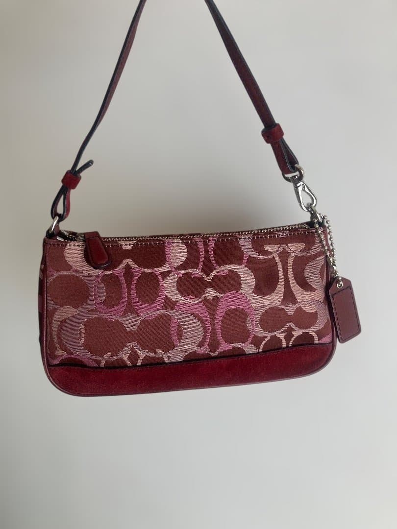 コーチ　アクセサリーポーチ　ミニバッグ　シグネチャー7027