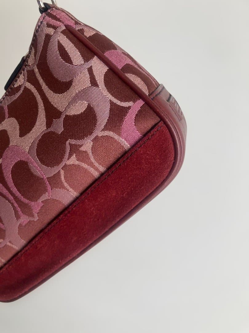 コーチ　アクセサリーポーチ　ミニバッグ　シグネチャー7027