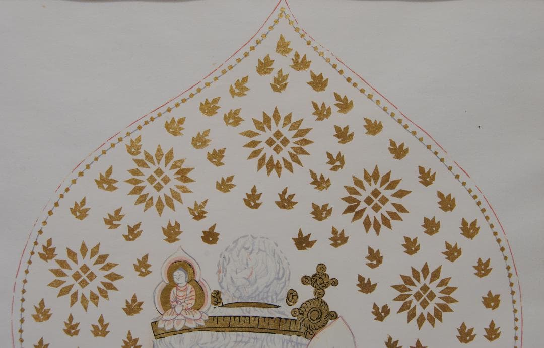 堂本印象 聖女観音 観音菩薩 聖観音 仏画 京都版画院 品川版 木版画