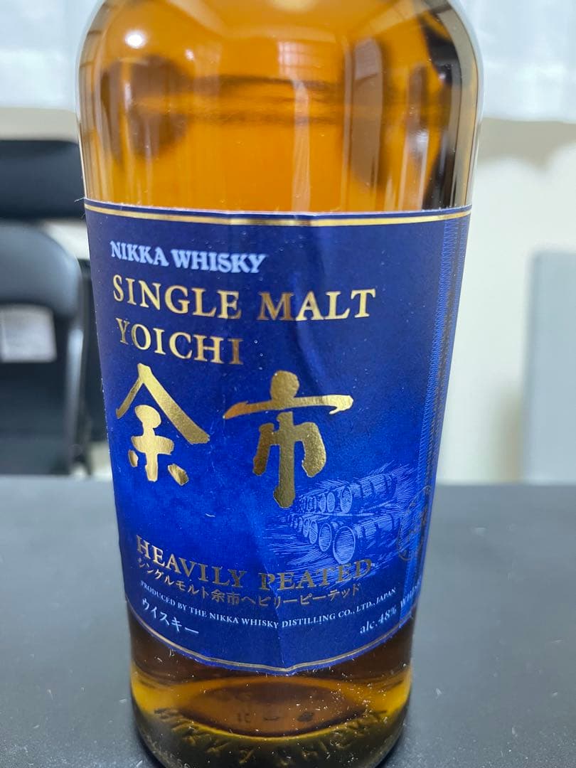 NIKKAのシングルモルト余市　ヘビリーピーテッド　46%