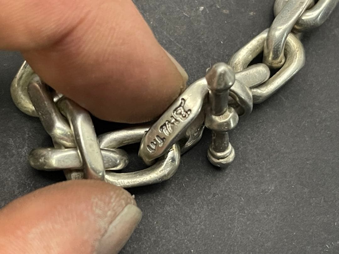 は*️様 BWL シルバー925 チェーンブレスレット　極太　あずき　ビルウォー