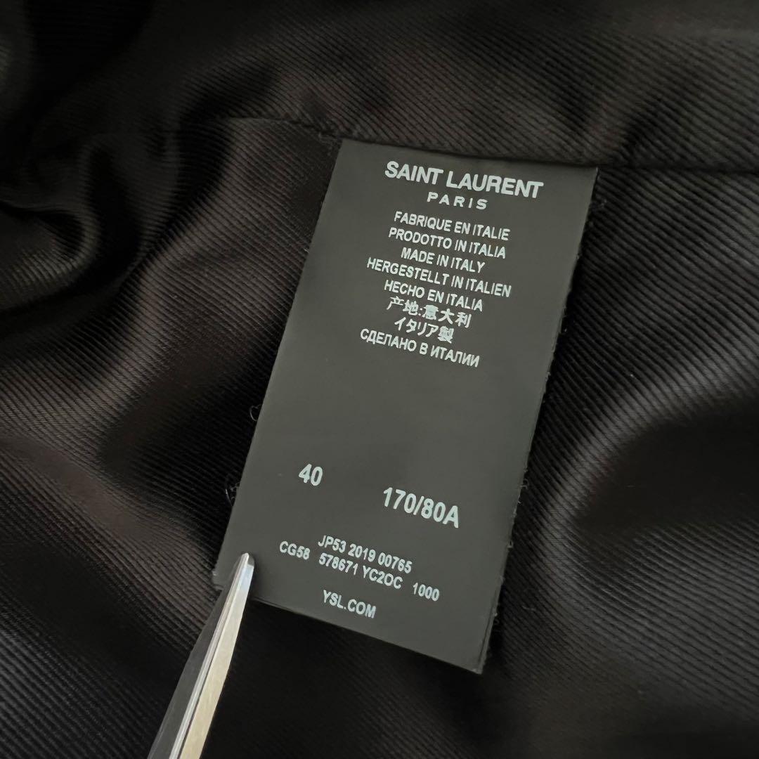 ポ*イ様 Saint Laurent 19FW レザージャケット 希少サイズ40
