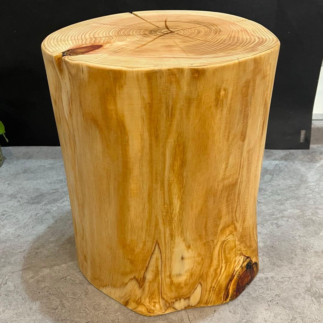 959 切り株　丸太　スツール　丸太椅子　サイドテーブル　インテリア　チェア　檜