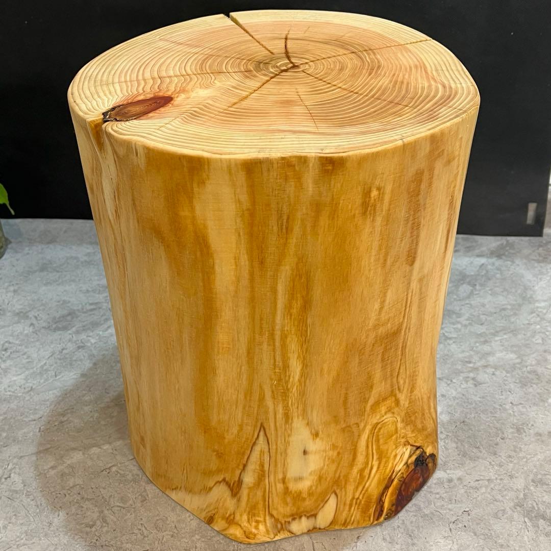 959 切り株　丸太　スツール　丸太椅子　サイドテーブル　インテリア　チェア　檜