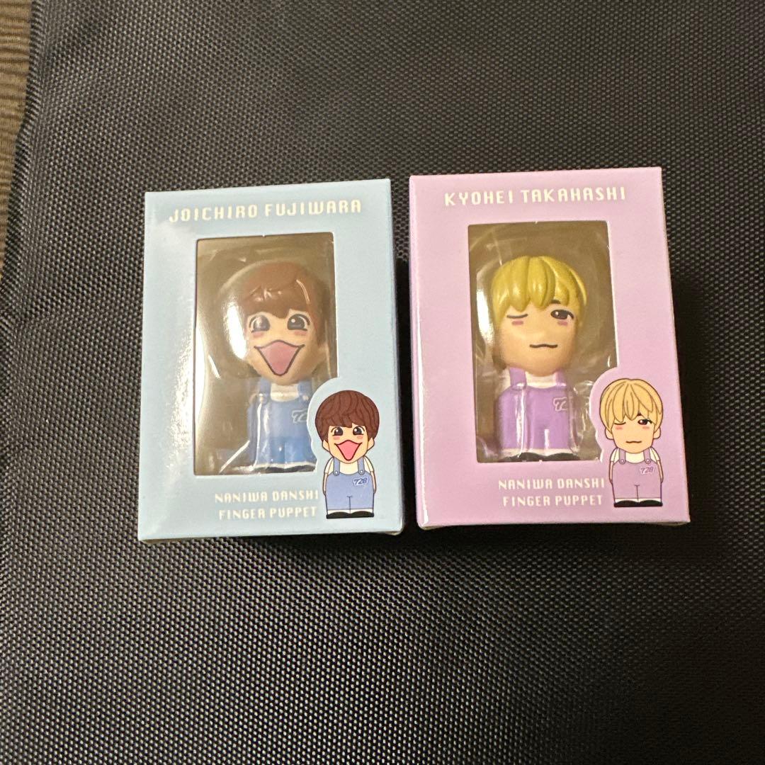 未開封　なにわ男子　指人形7個 箱色褪せ日焼け有　Alpha銀テープと紙吹雪付