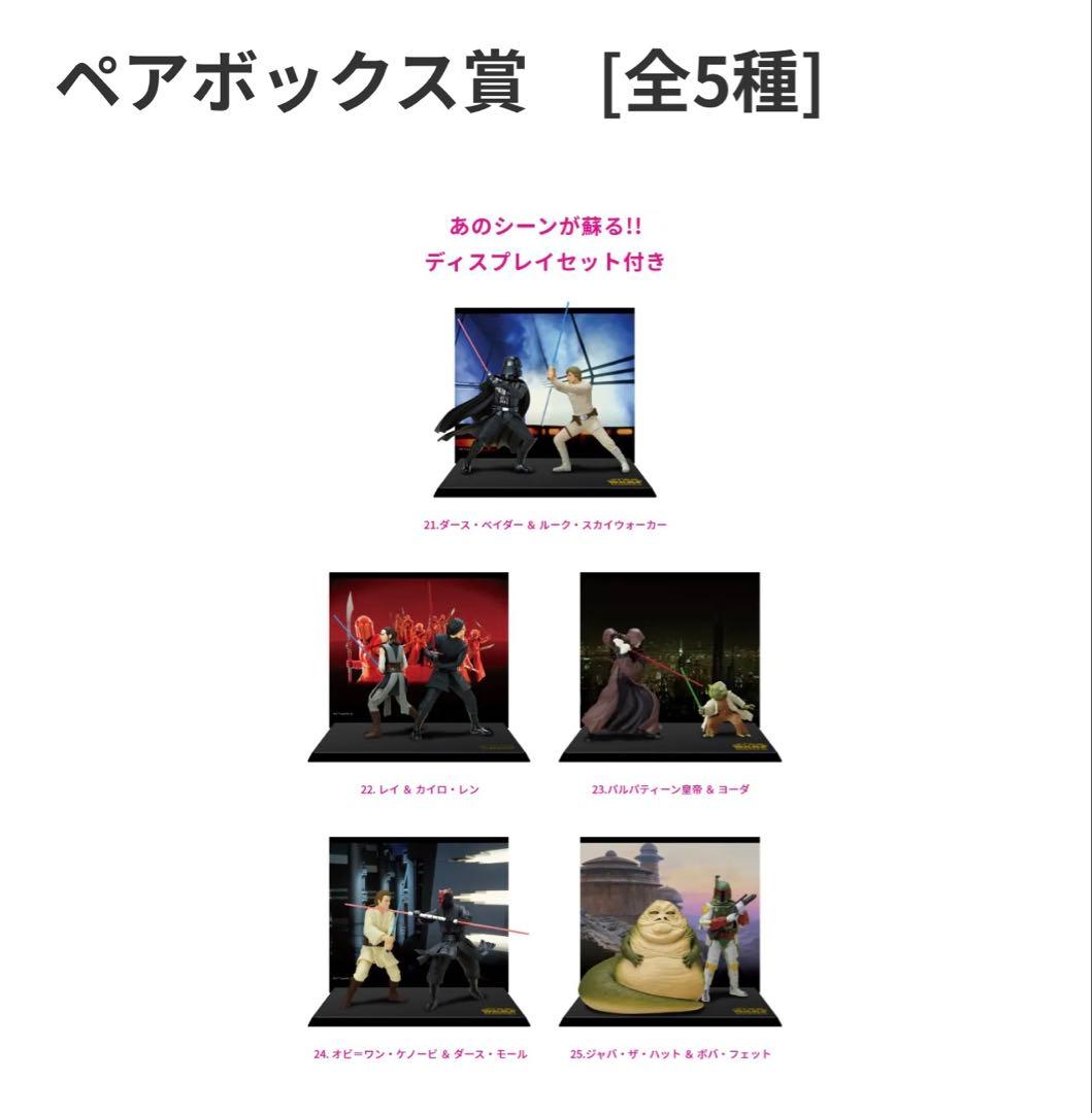 【新品・未開封】スターウォーズ Happyくじ ペアボックス賞 コンプリート