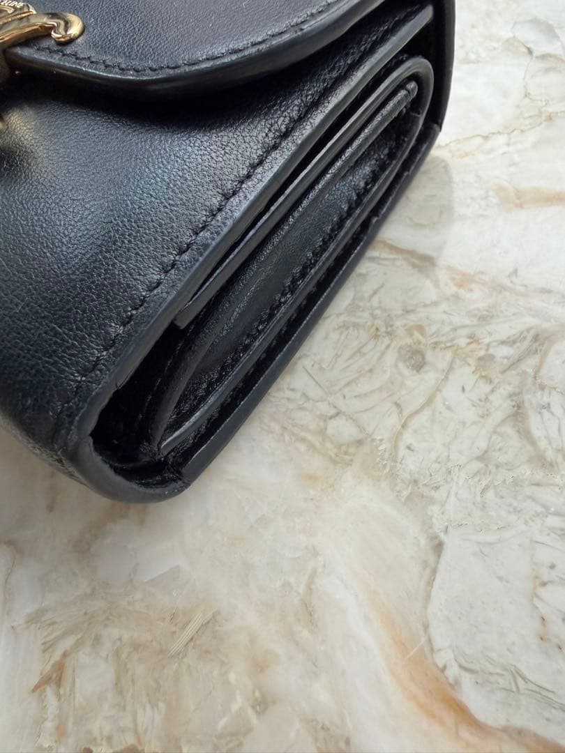 翌日配送★【Celine 】セリーヌ　トリオンフ　ウォレット ブラック