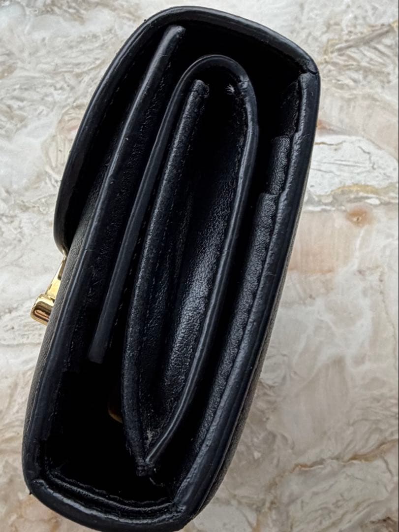 翌日配送★【Celine 】セリーヌ　トリオンフ　ウォレット ブラック