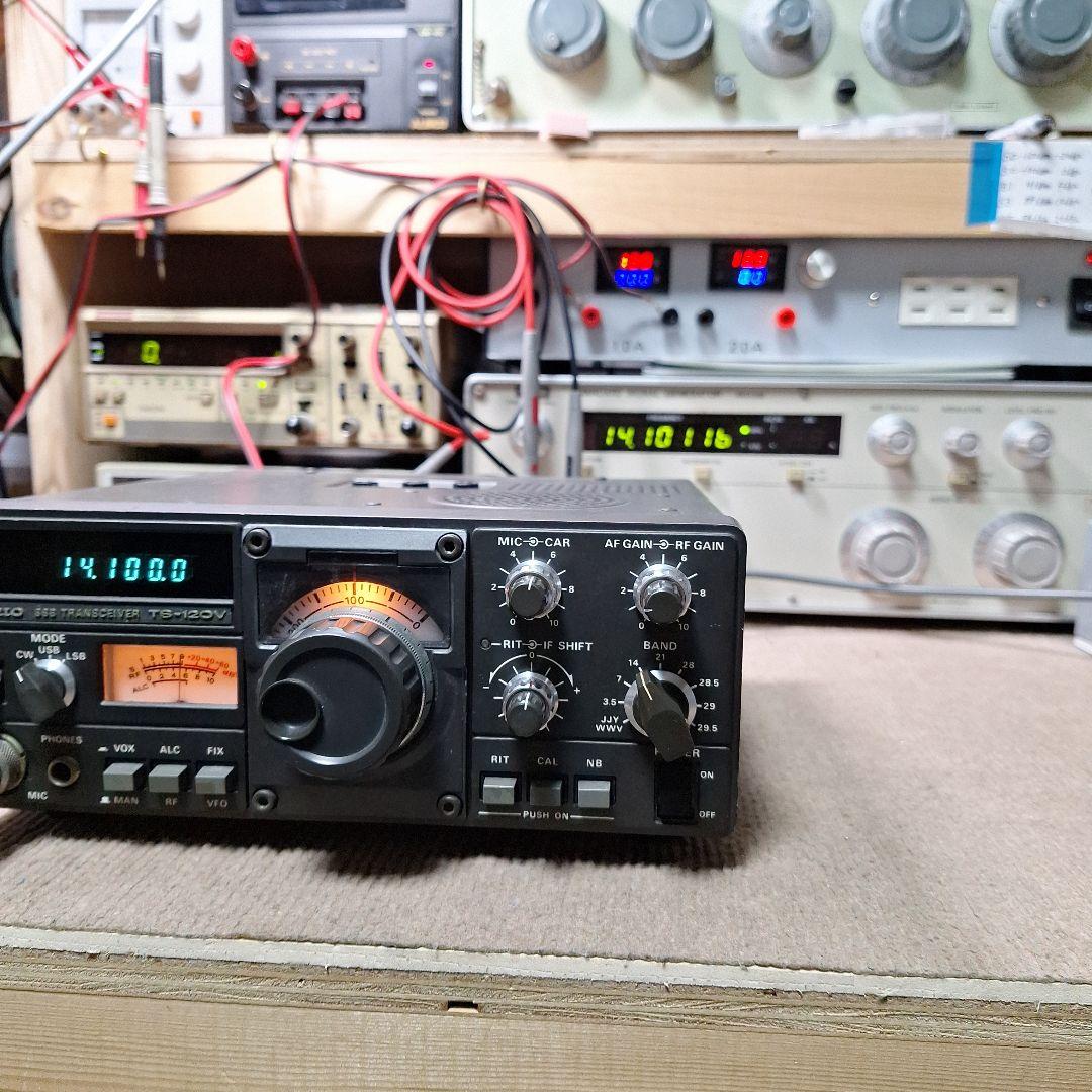 トリオTS-120V+マイク HF10W 機の修理品