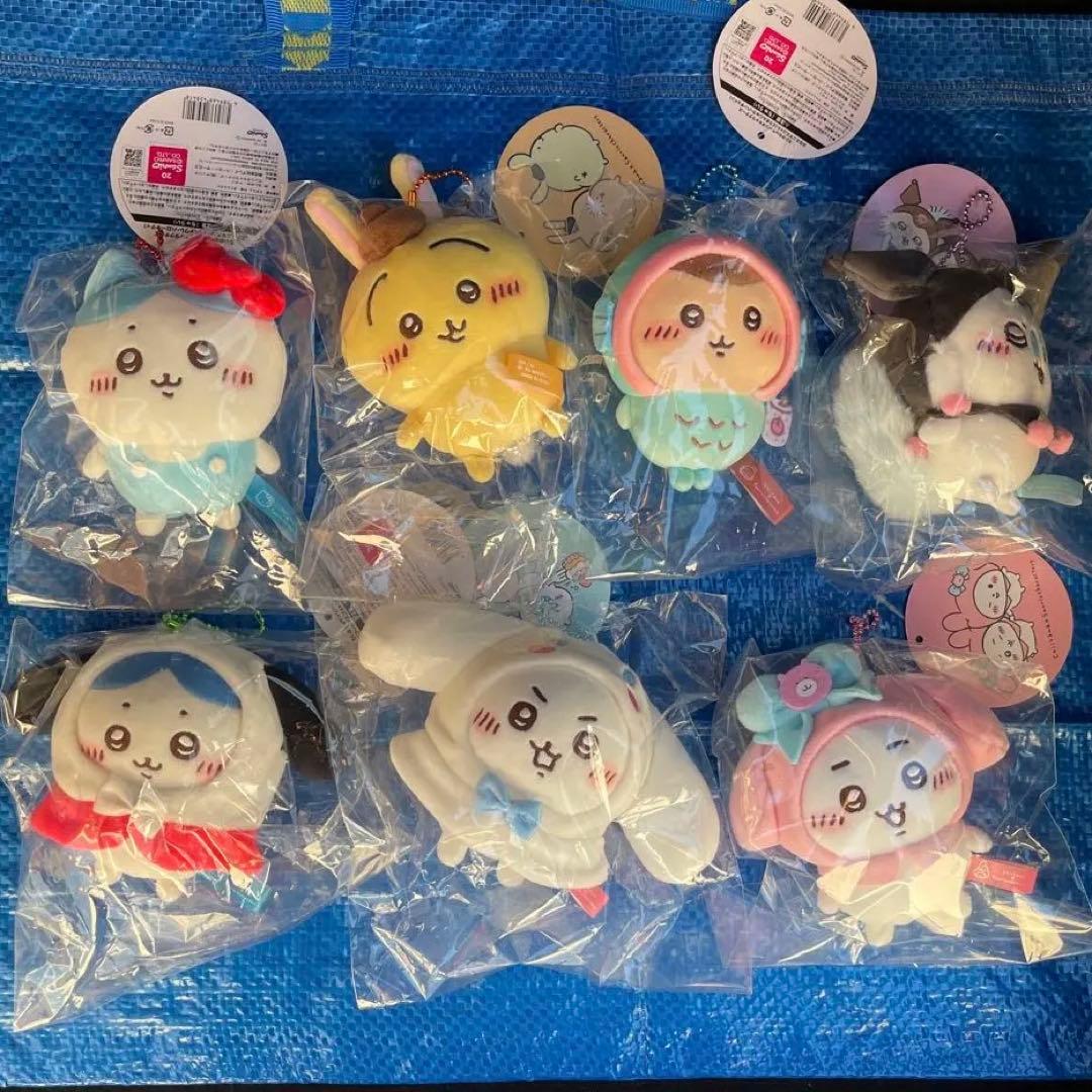 【即日発送可能】ちいかわ✕サンリオキャラクターズ ぷちミニマスコット 7点セット
