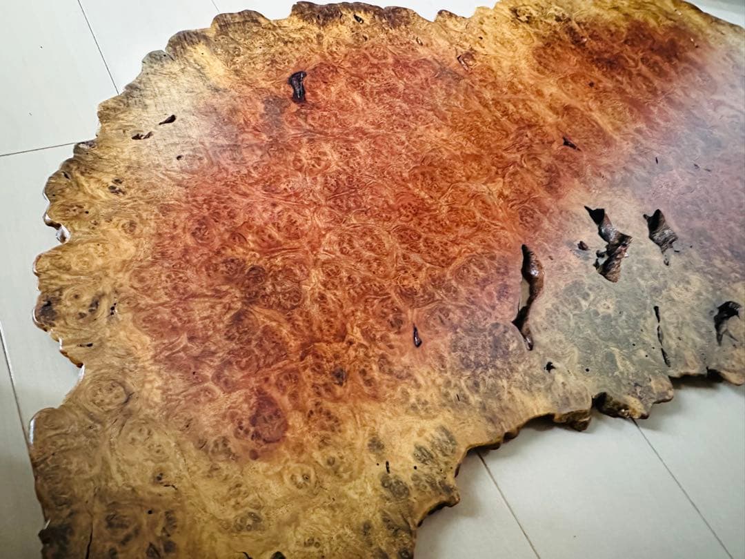 天然木☆花梨☆カリン☆瘤一枚板☆花台 華台 置き台 飾り板 敷板 ☆美品