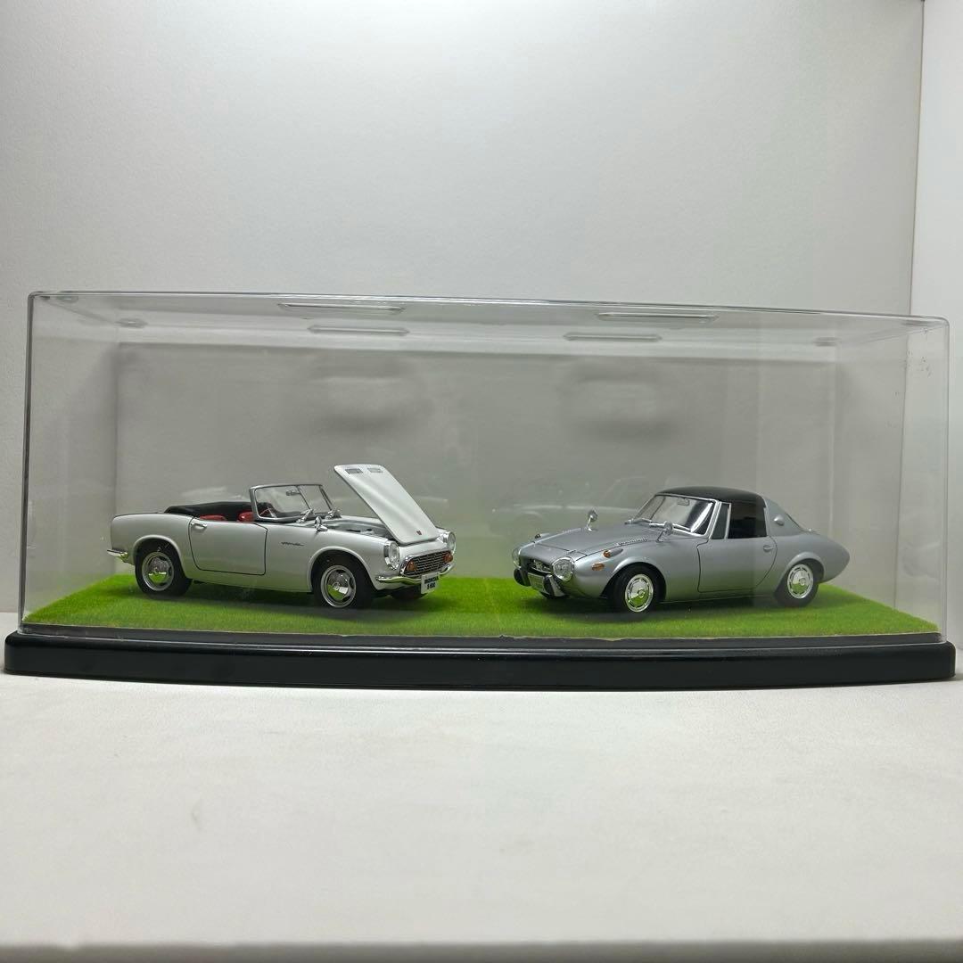 プラモデル 完成品 HONDA S600 TOYOTA S800 1/24