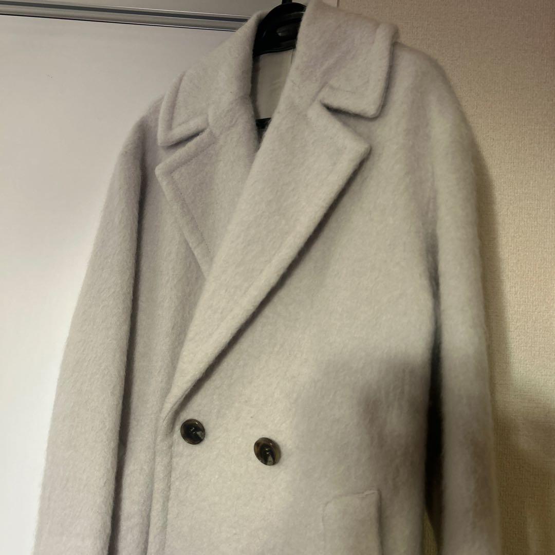 DRESSTERIOR ダブルブレストコート ライトグレー　美品