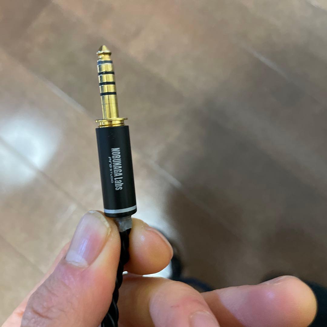 NOBUNAGA Labs 黒龍　ヘッドホンケーブル 3.5mm 4.4mm