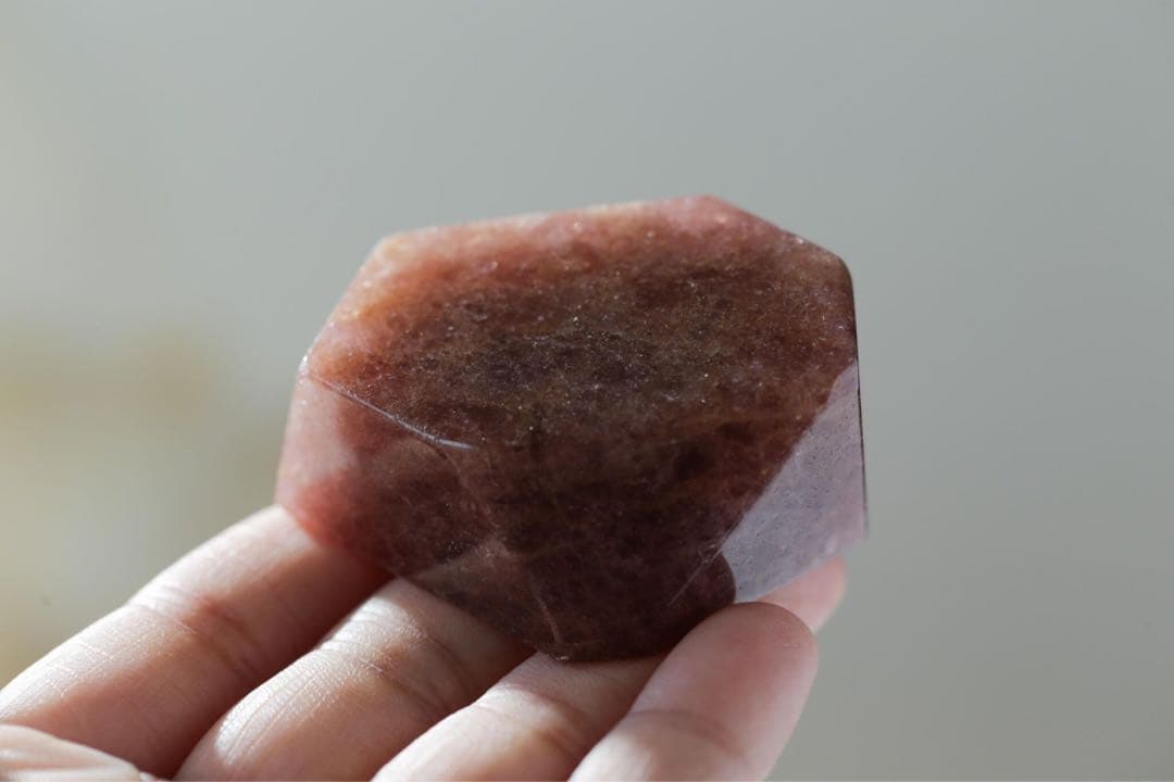 【天然石】ストロベリークォーツ フリーフォーム